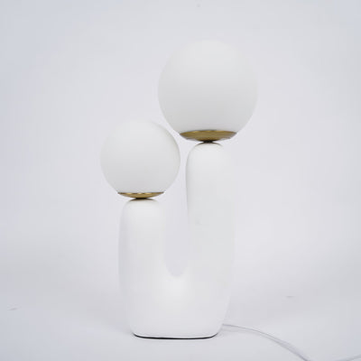 Modern Glass and Resin Table Lamp