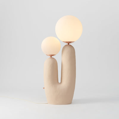 Modern Glass and Resin Table Lamp