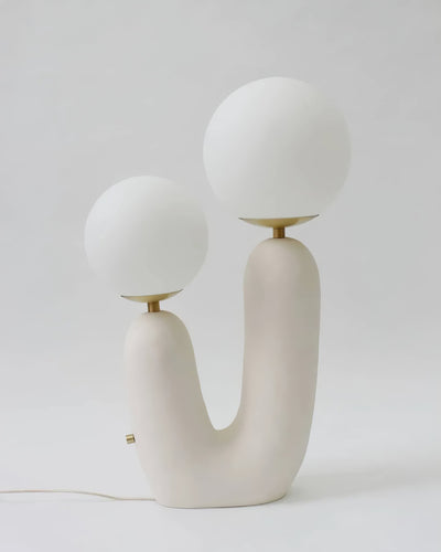 Modern Glass and Resin Table Lamp