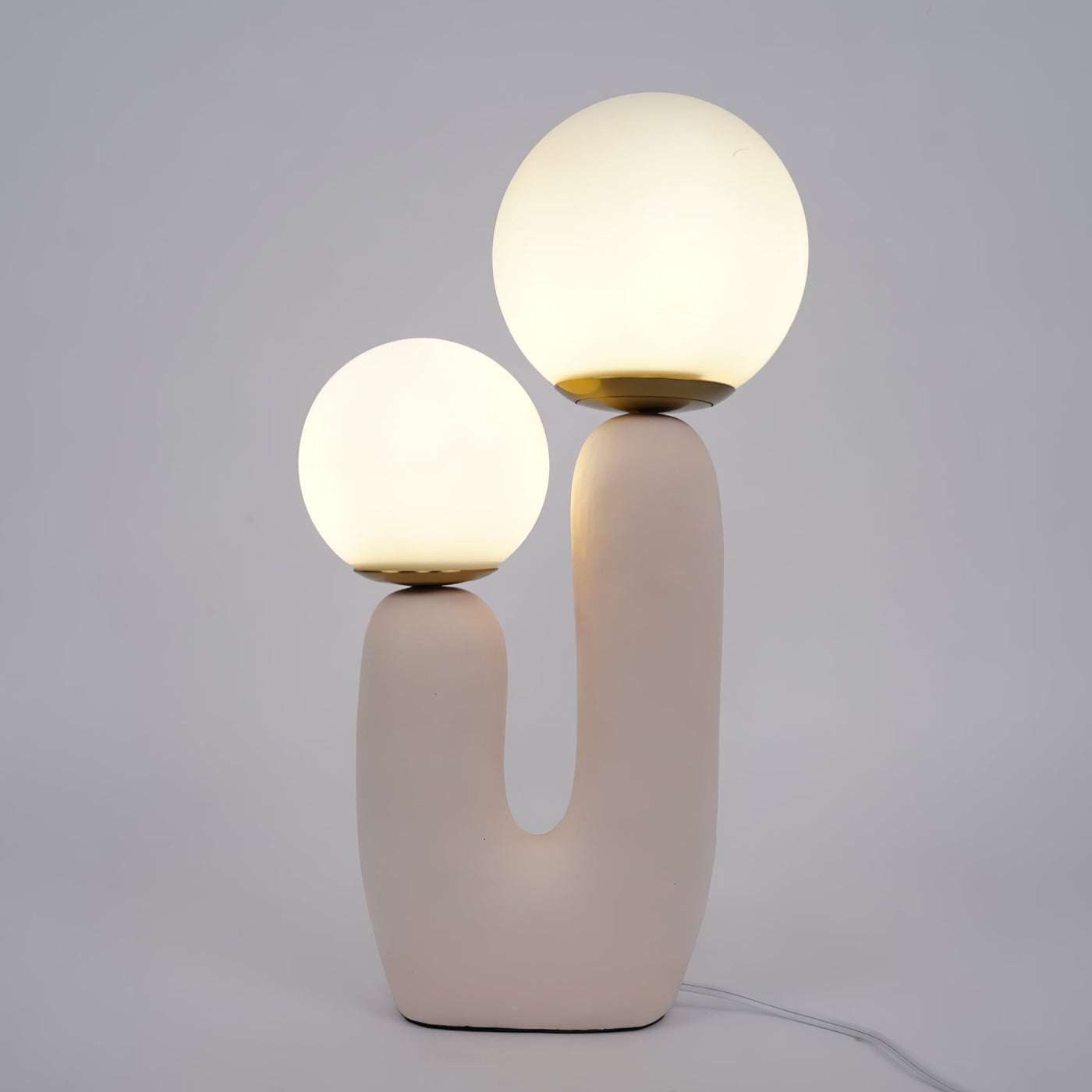 Modern Glass and Resin Table Lamp