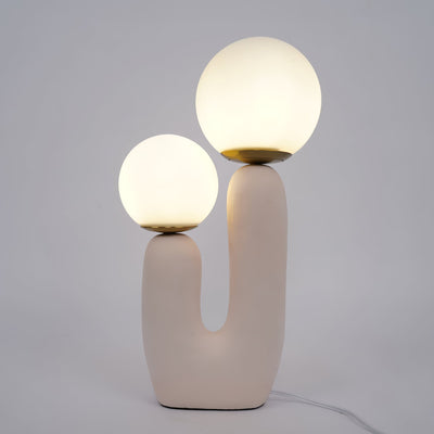 Modern Glass and Resin Table Lamp
