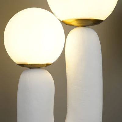 Modern Glass and Resin Table Lamp