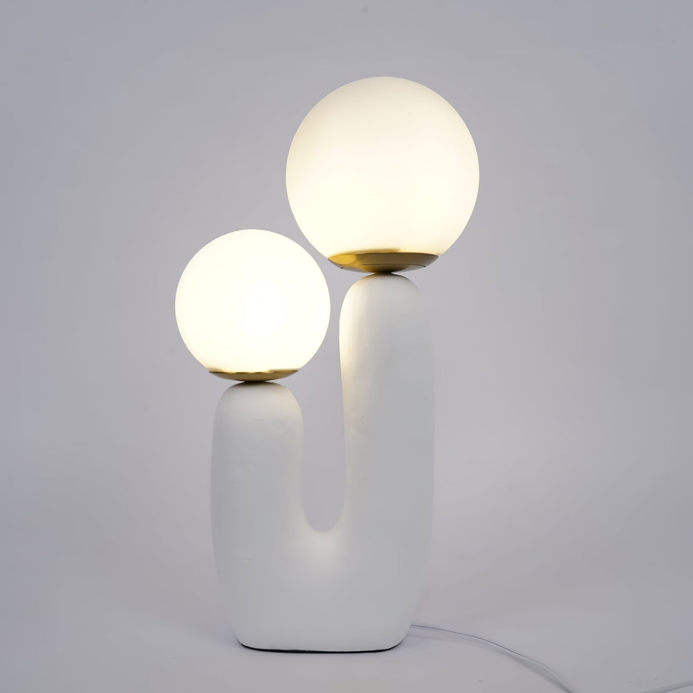 Modern Glass and Resin Table Lamp
