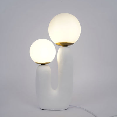 Modern Glass and Resin Table Lamp