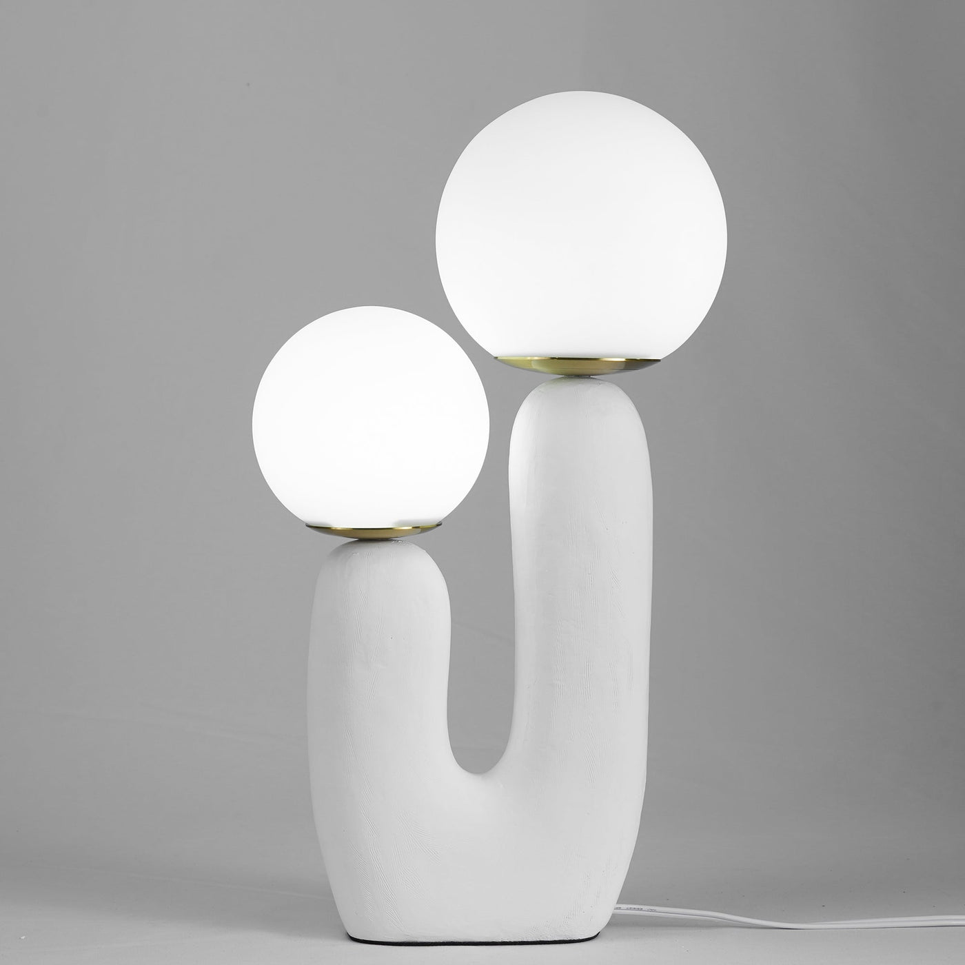 Modern Glass and Resin Table Lamp