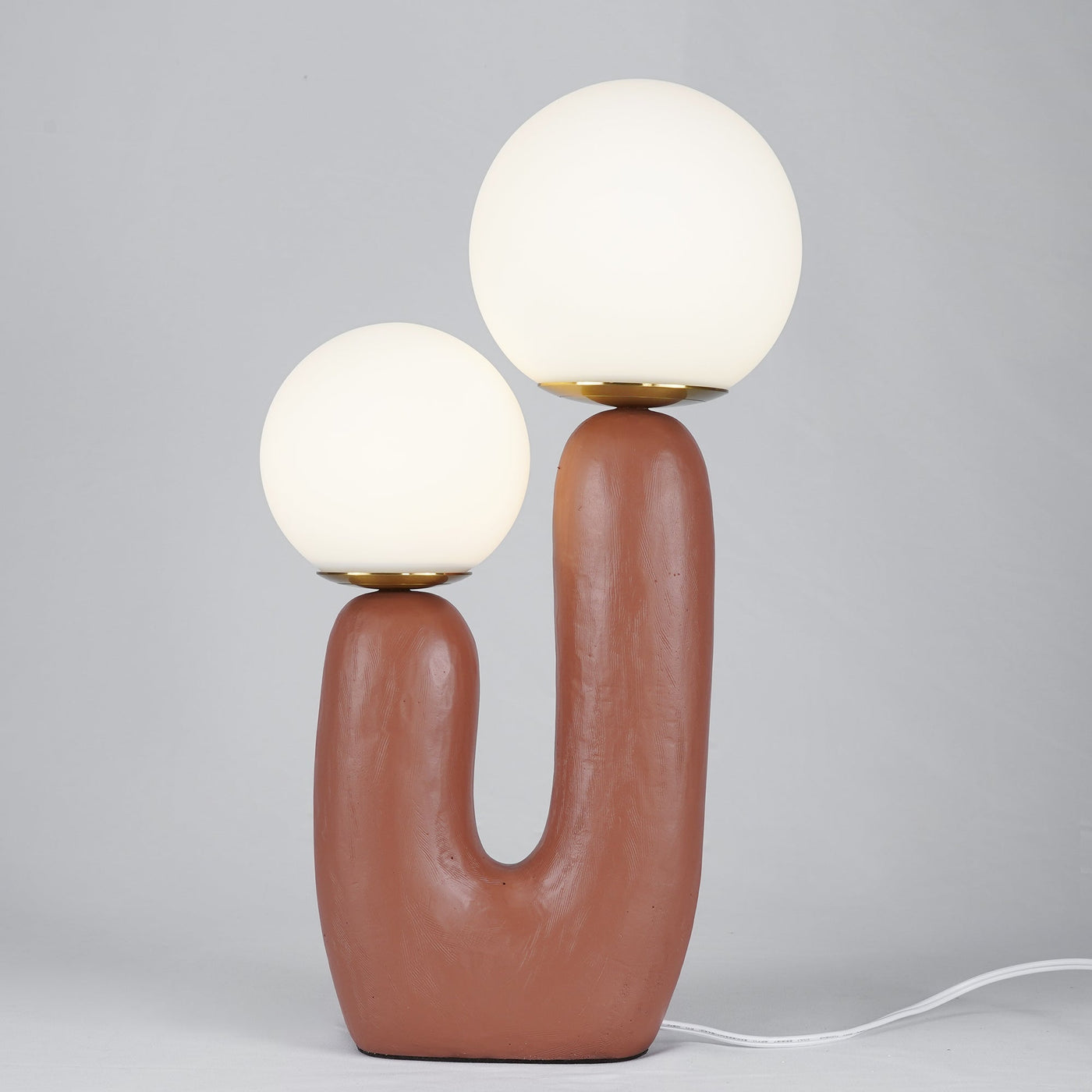 Modern Glass and Resin Table Lamp