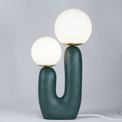 Modern Glass and Resin Table Lamp