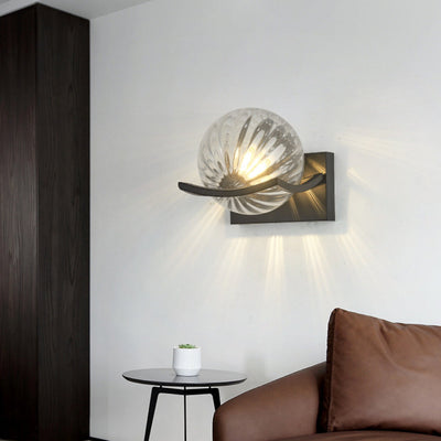 Modern LED Wall Lamp with Glass Panel