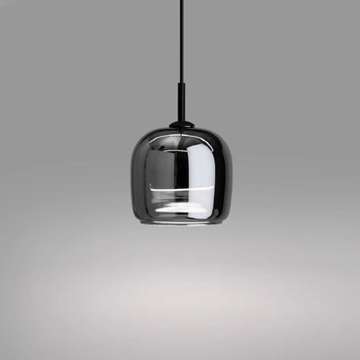 Nordic Black Glass Pendant Light with LED
