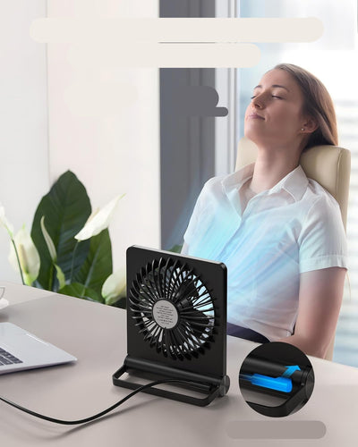 Quiet Compact Desk Fan for Home Office