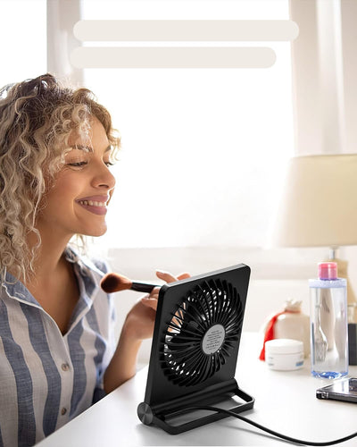 Quiet Compact Desk Fan for Home Office