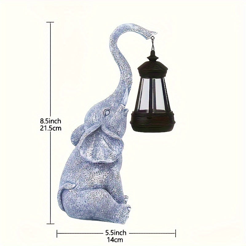 Solar Elephant Garden Lamp – Warm Ambient Light