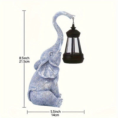 Solar Elephant Garden Lamp – Warm Ambient Light