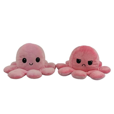 Reversible Plush Toy with Double-Sided Expressions