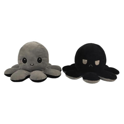 Reversible Plush Toy with Double-Sided Expressions