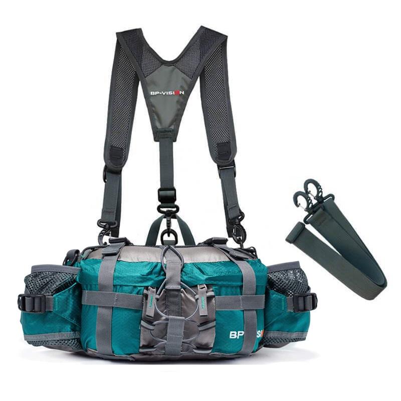 Waterproof Hiking Waist Bag with Bottle Holder
