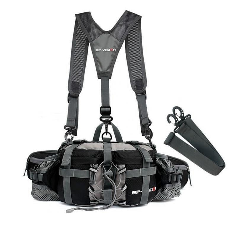 Waterproof Hiking Waist Bag with Bottle Holder