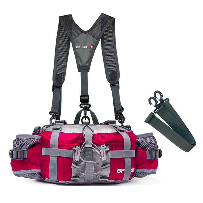 Waterproof Hiking Waist Bag with Bottle Holder