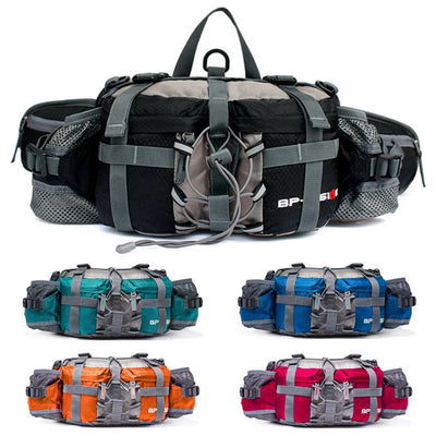 Waterproof Hiking Waist Bag with Bottle Holder