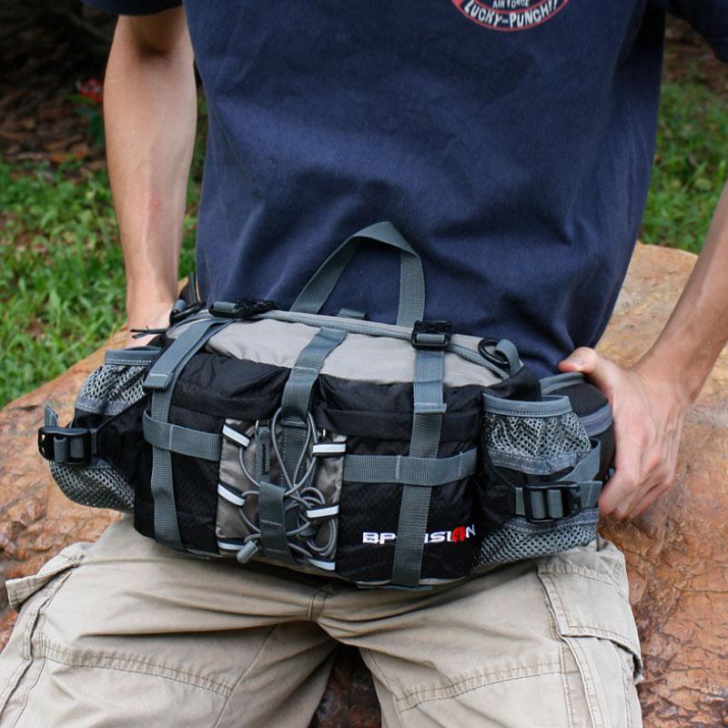 Waterproof Hiking Waist Bag with Bottle Holder