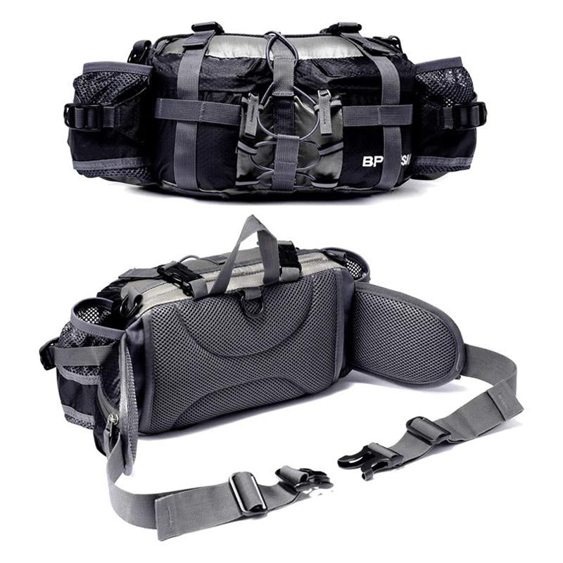 Waterproof Hiking Waist Bag with Bottle Holder