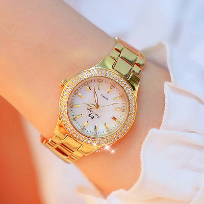 Esmée Women’s Stainless Steel Quartz Watch 32mm Silver
