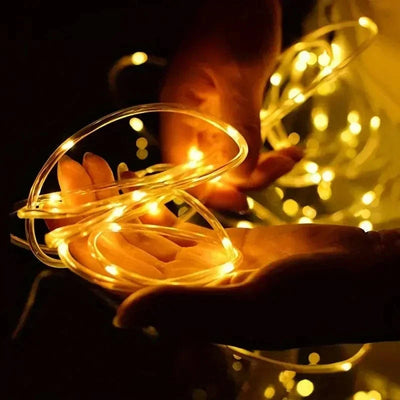 Solar LED String Lights – Outdoor Waterproof Rope