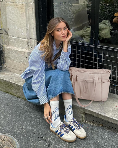 Quilted Puffer Tote Bag with Laptop Sleeve and Cup Holder