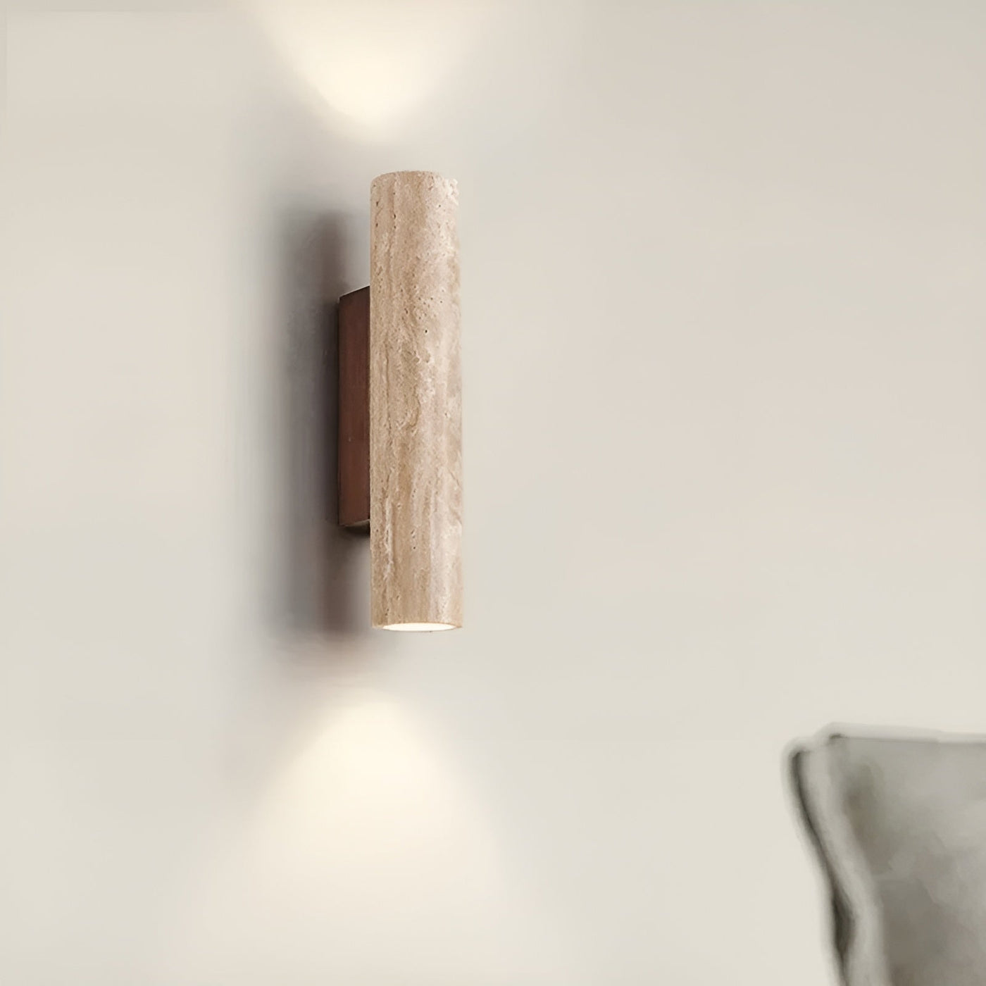 Travertine LED Wall Light – Wabi-Sabi Style Lamp