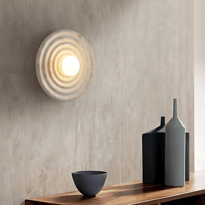 Wabi-Sabi Japandi Wall Lamp with Soft Ambient Light