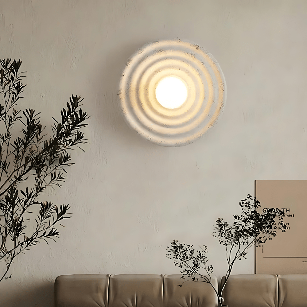 Wabi-Sabi Japandi Wall Lamp with Soft Ambient Light