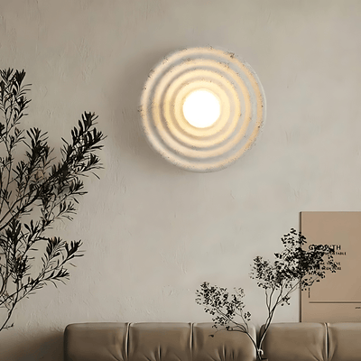 Wabi-Sabi Japandi Wall Lamp with Soft Ambient Light
