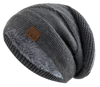 Luna Warm Winter Beanie – Soft Knit with Fleece Lining