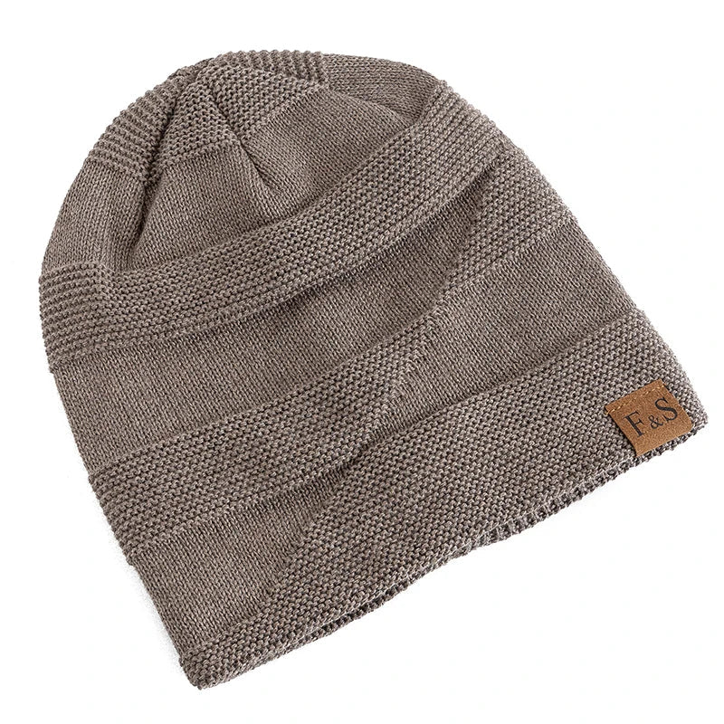 Luna Warm Winter Beanie – Soft Knit with Fleece Lining