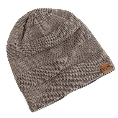 Luna Warm Winter Beanie – Soft Knit with Fleece Lining