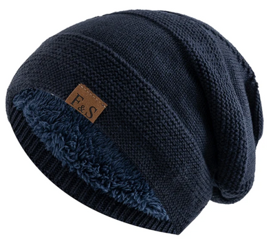 Luna Warm Winter Beanie – Soft Knit with Fleece Lining