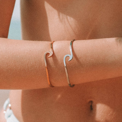 Gold Wave Bracelet for Women – Mira Ocean Design