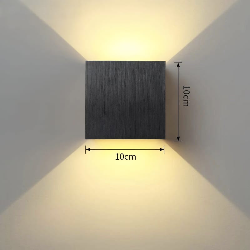Weatherproof Cube Wall Light – Up Down LED Outdoor Lamp