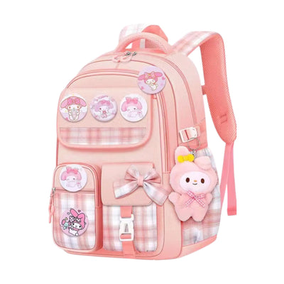 Kuromi – Lightweight School Backpack with Back Support for Girls – Grades 3 to 9