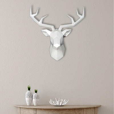 Large Nordic Deer Head 3D Wall Decor