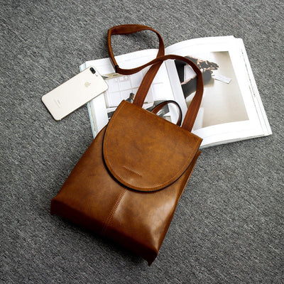 Women's Leather Backpack for Work and Travel