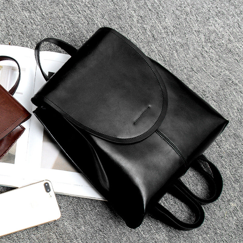 Women's Leather Backpack for Work and Travel