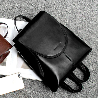 Women's Leather Backpack for Work and Travel