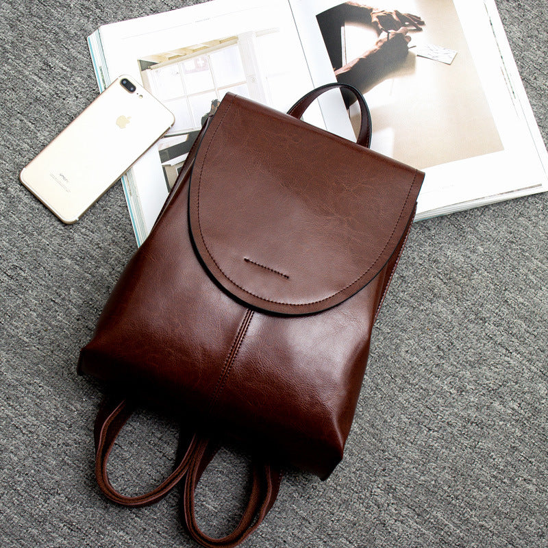 Women's Leather Backpack for Work and Travel