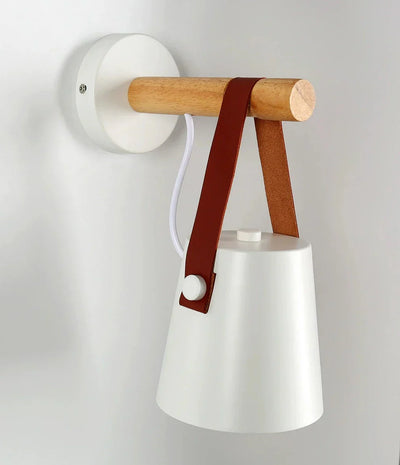 Wooden Nordic Wall Lamp – Minimalist Hanging Light Fixture