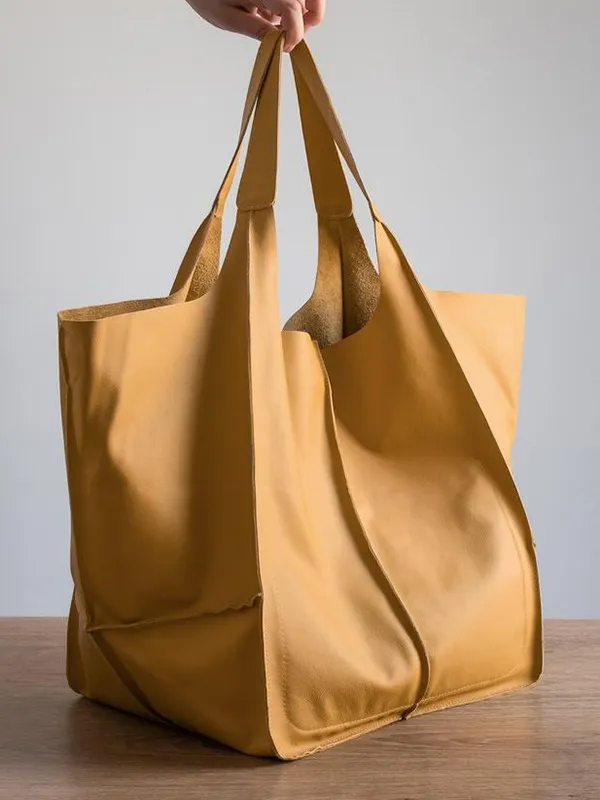 Maxine Beach Tote – Large PU Leather Summer Bag