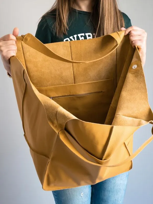 Maxine Beach Tote – Large PU Leather Summer Bag