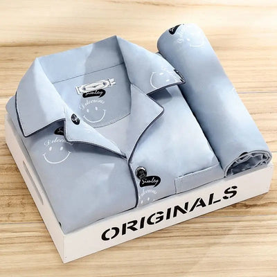 Men’s Button-Up Pajama Set – Soft & Breathable Sleepwear